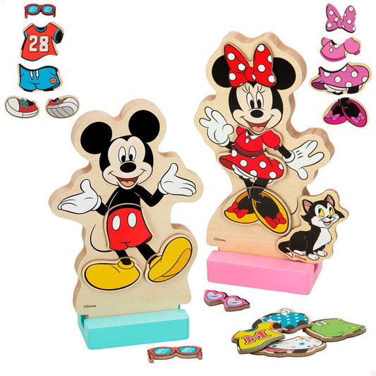 Magnetic wooden game Minnie Disney dresses