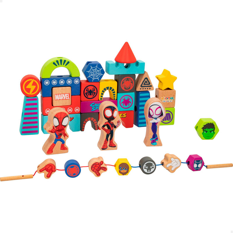 Marvel Spidey Wooden Playset