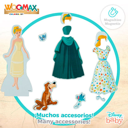 Magnetic wooden set Cinderella dresses Disney