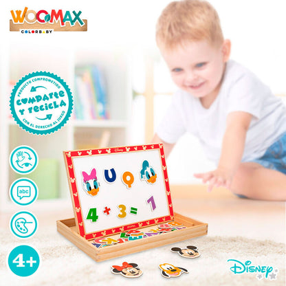 Quadro magnético de madeira da Disney