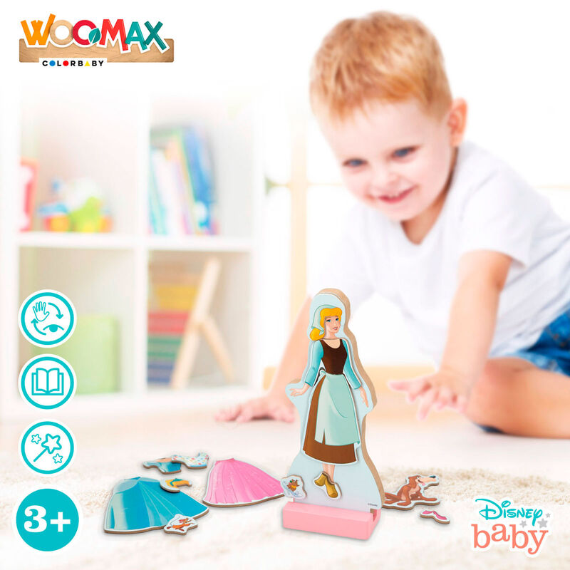 Magnetic wooden set Cinderella dresses Disney