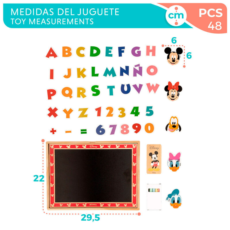 Quadro magnético de madeira da Disney