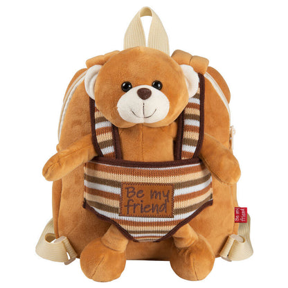 reversible backpack  benji bear plush 25cm