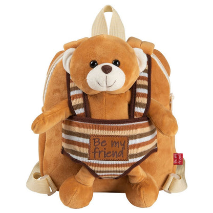 Reversible backpack plush Benji Bear 25cm