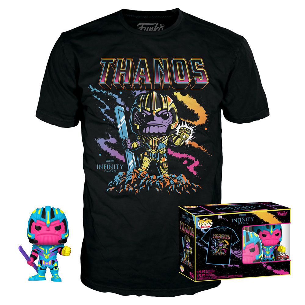 pop figure & tee set marvel infinity saga thanos exclusive