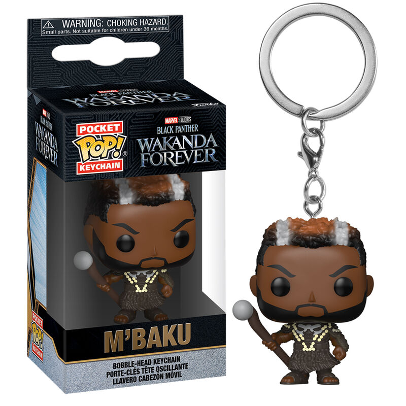 Chaveiro Pocket POP Marvel Pantera Negra Wakanda Para Sempre M Baku