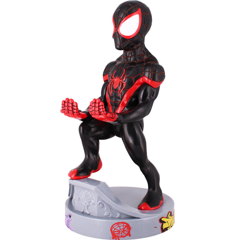 cable guy support stand for miles morales spiderman marvel figure  21cm