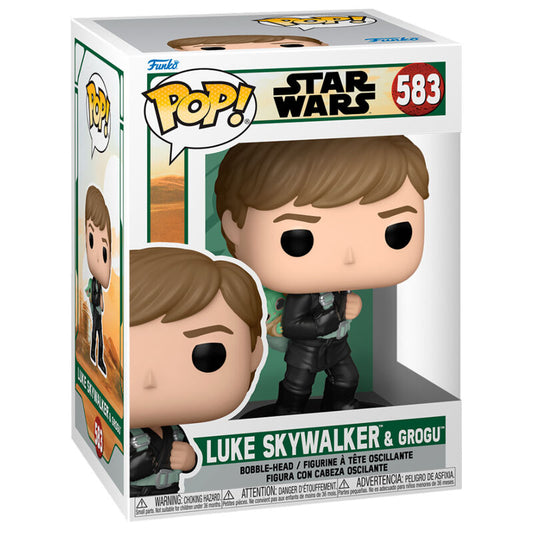 star wars pop figure the book of boba fett 2 luke skywalker & grogu