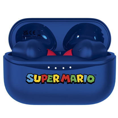 blue super mario nintendo wireless headphones