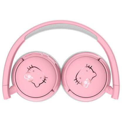 Auriculares inalámbricos Hello Kitty color oro rosa para niños