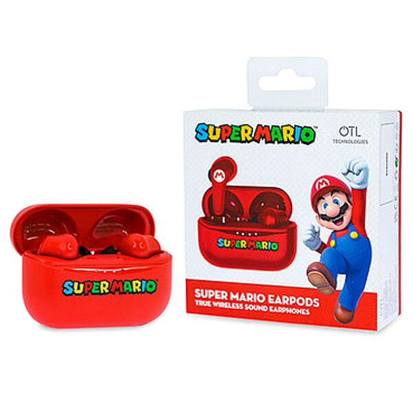 Cuffie wireless Nintendo Super Mario rosse