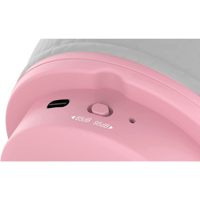 Auriculares inalámbricos Hello Kitty color oro rosa para niños