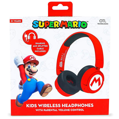 Super Mario Bros Logo Wireless Headphones for Kids