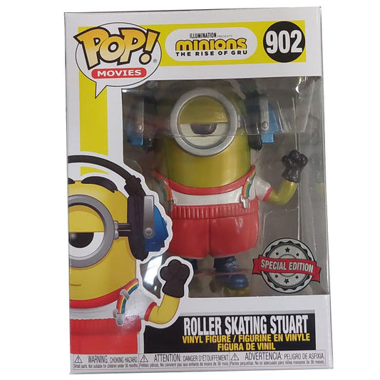 POP figure set & Tee Minions Roller Skating Stuart Metallic Exclusive