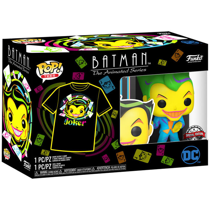 POP Figure & Tee Set DC Comics Batman Joker Exclusive