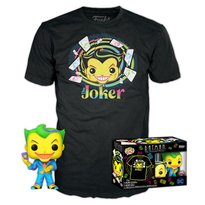 pop figure & tee set dc comics batman joker exclusive
