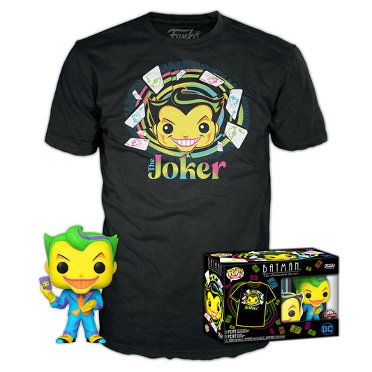 pop figure & tee set dc comics batman joker exclusive