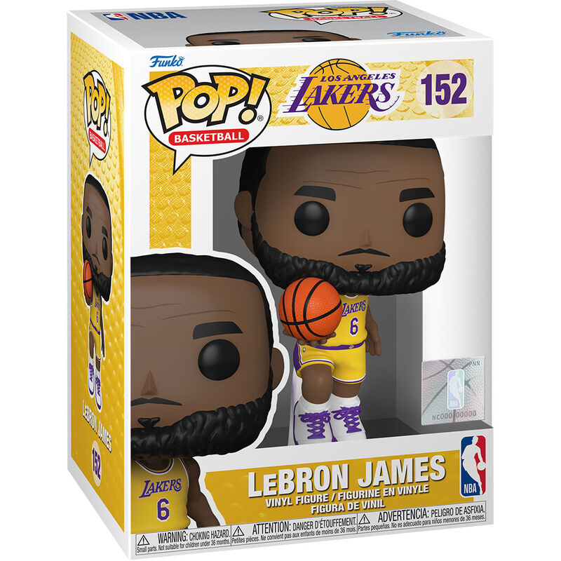 Figura POP de la NBA de LeBron James de Los Angeles Lakers