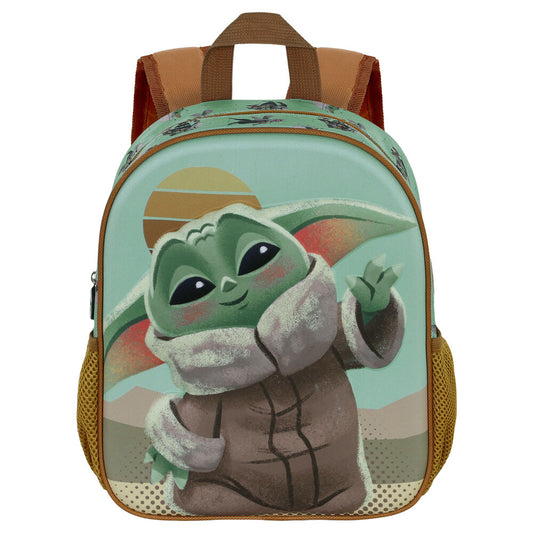 3d say hi grogu the mandalorian star wars backpack 31cm