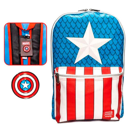 backpack  pin captain america marvel loungefly 45cm