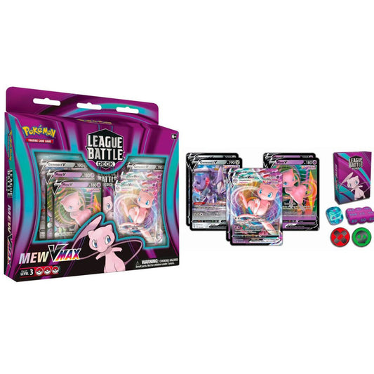 Blister Cards League Battle Mew VMax Pokémon Espanhol