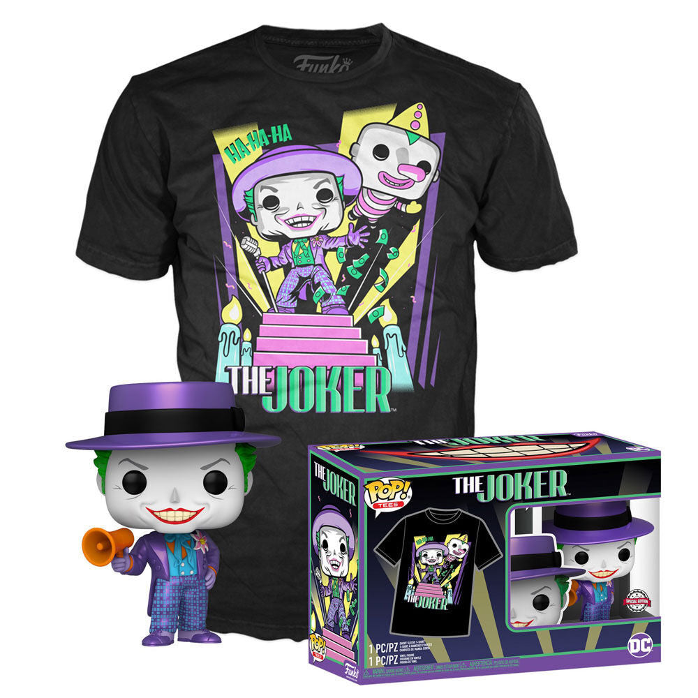POP Figure & Tee Set DC Comics Batman The Joker