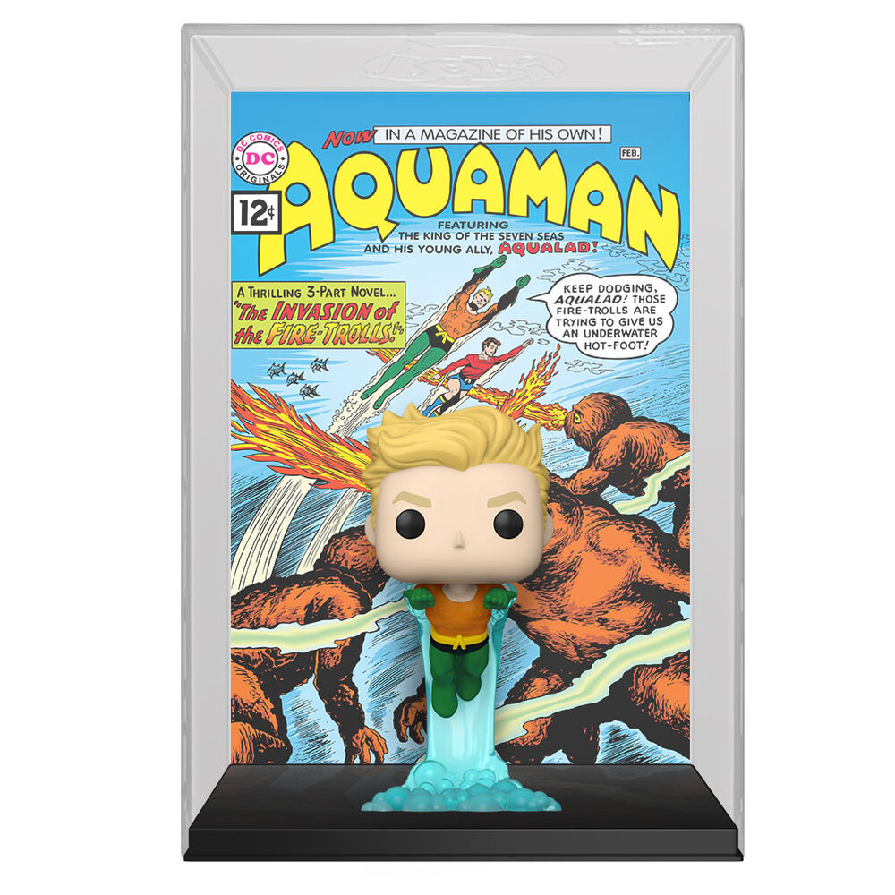 figure pop comic cover dc comics aquaman