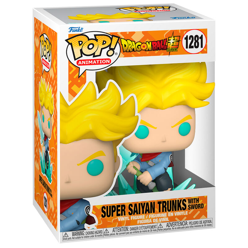Statuetta POP di Dragon Ball Super Super Saiyan Trunks con spada