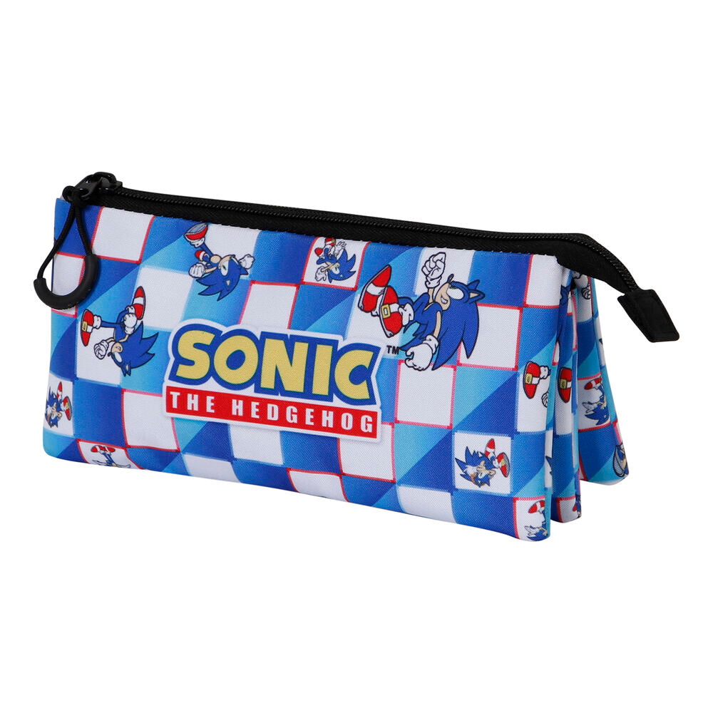 Trousse triple Blue Lay Sonic le Hérisson