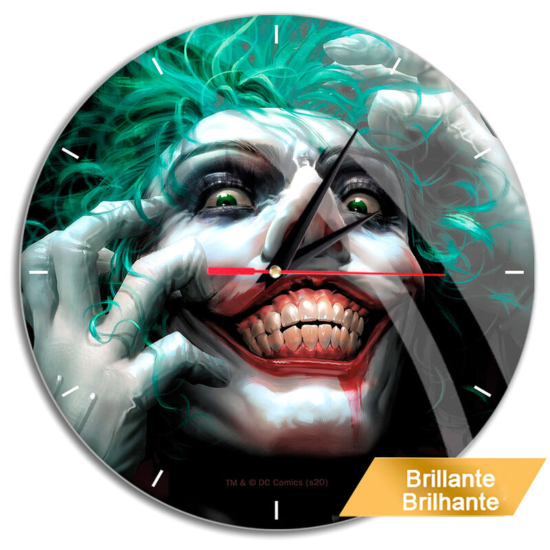 joker suicide squad dc comics wall clock