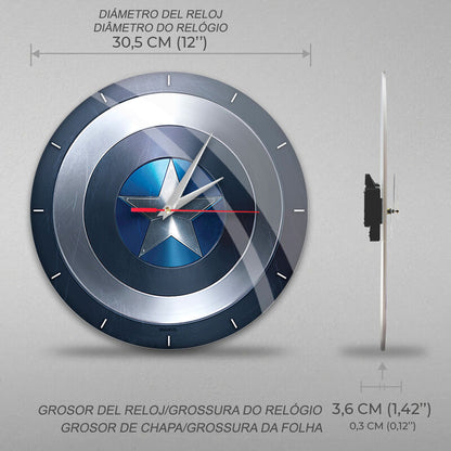Horloge murale Captain America Marvel