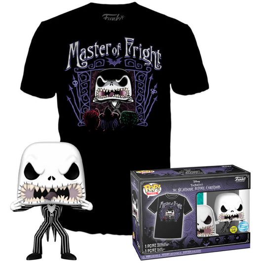 disney nightmare before christmas pop & tee jack skellington exclusive figure set
