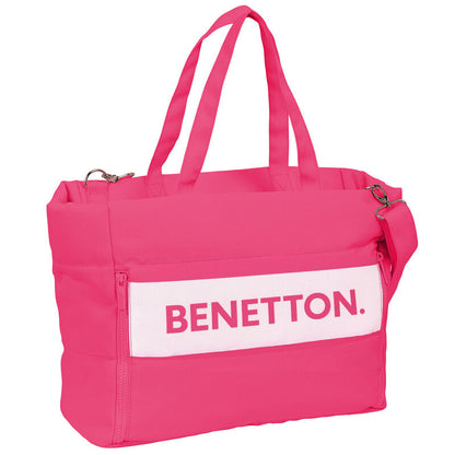 raspberry benetton bag