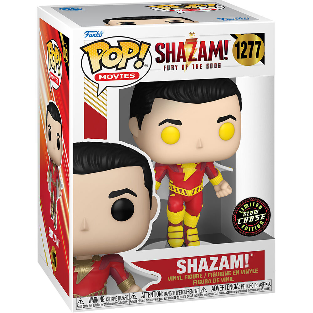 pop figure dc comics shazam  fury of the gods shazam chase