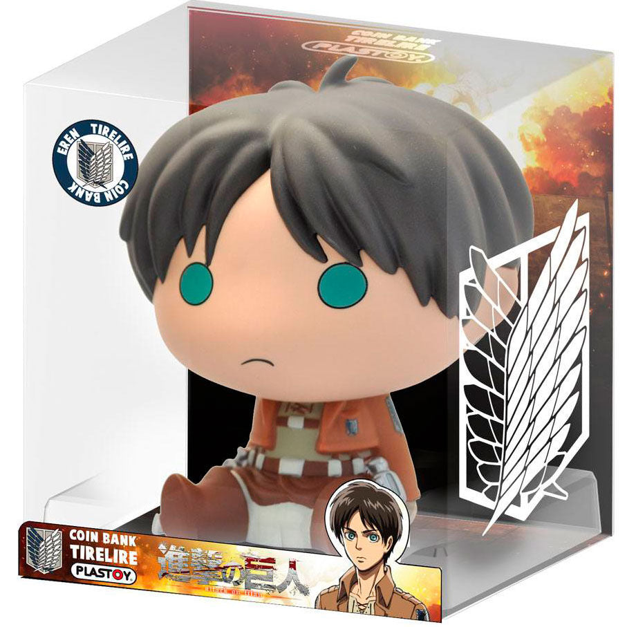 Eren Chibi Attack on Titan Sparschwein 16 cm