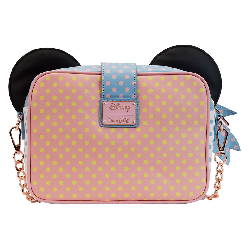 Bolso Loungefly de Minnie Mouse con lunares pastel de Disney