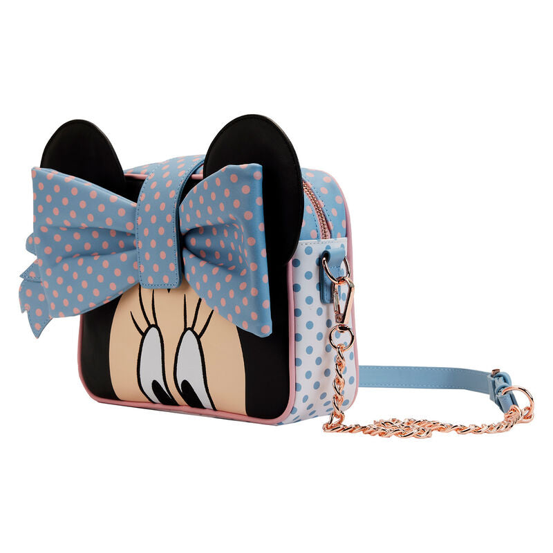 loungefly pastel polka dot minnie mouse disney bag