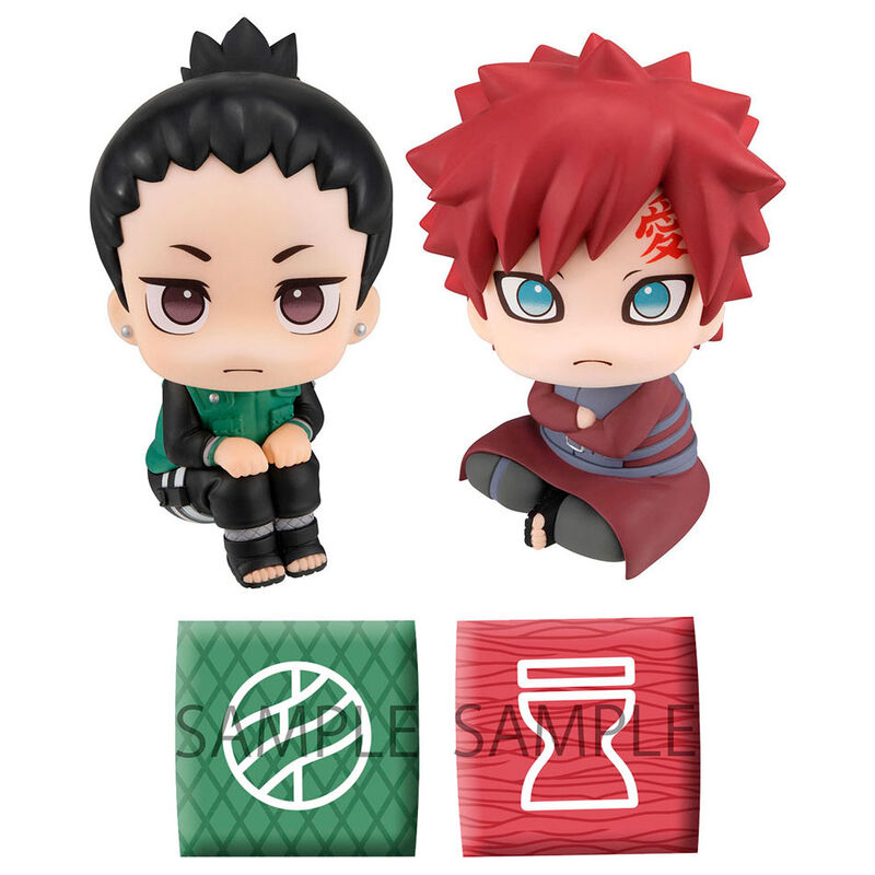 pack 2 figures shikamaru nara and gaara look up naruto shippuden 11cm