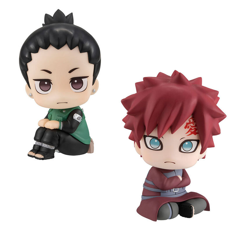 Pacote com 2 figuras Shikamaru Nara e Gaara de Naruto Shippuden 11 cm