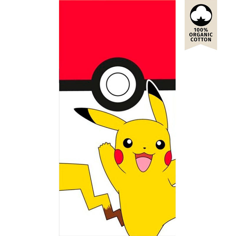 pikachu pokeball pokemon cotton towel