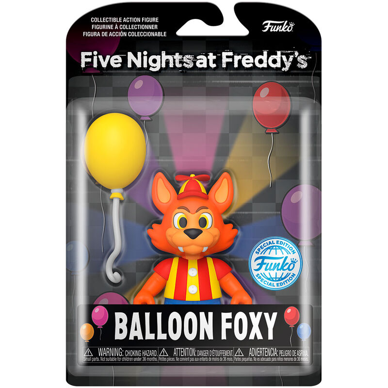 action figure five nights at freddys balloon foxy exclusive 125cm