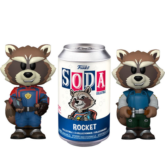 soda marvel guardians of the galaxy rocket vinyl figure 5  1 chase