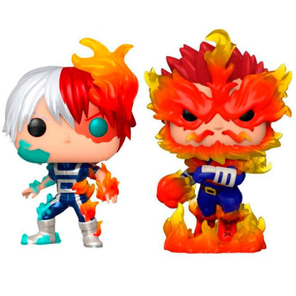 Figuras POP de My Hero Academia Shoto Todoroki y Endeavor (Blíster 2) Exclusivas
