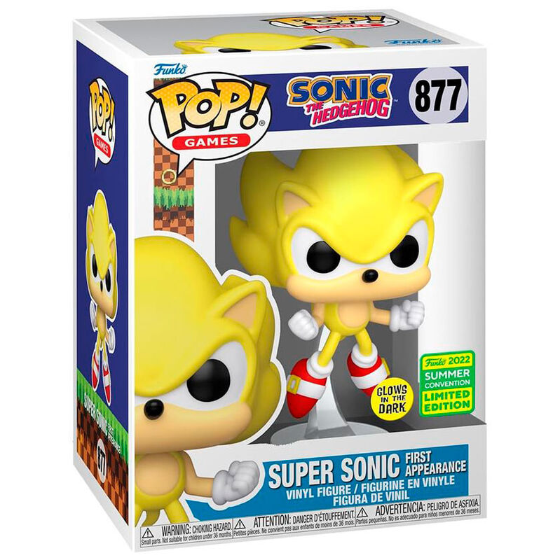 pop figure sonic the hedgehog super sonic exclusive