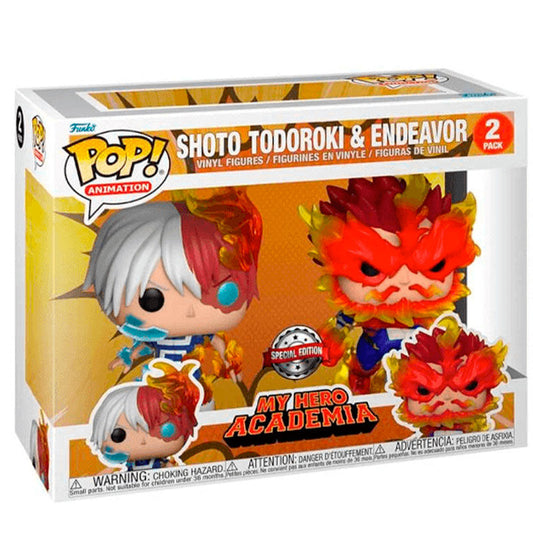 blister 2 pop figures my hero academia shoto todoroki & endeavor exclusive