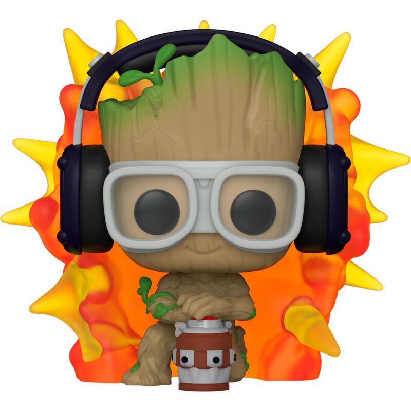 Figura POP Marvel Io sono Groot Groot con Detonatore