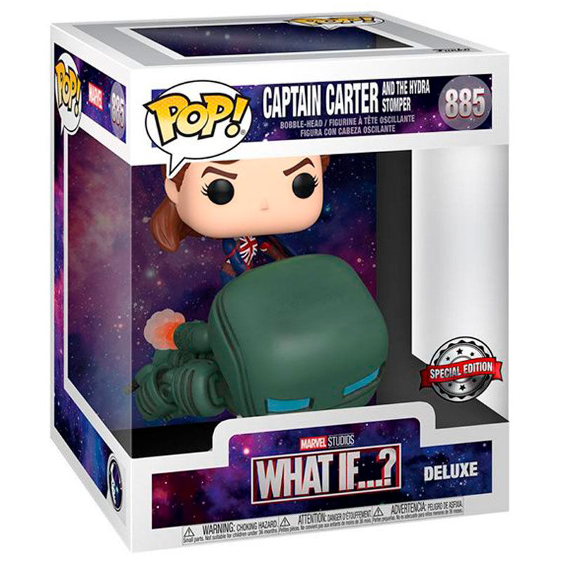 Figura POP exclusiva de Marvel What If Captain Carter