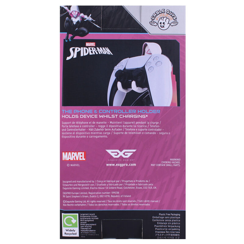 Cable Guy support stand for Spider Gwen Spiderman Marvel figure, 20cm