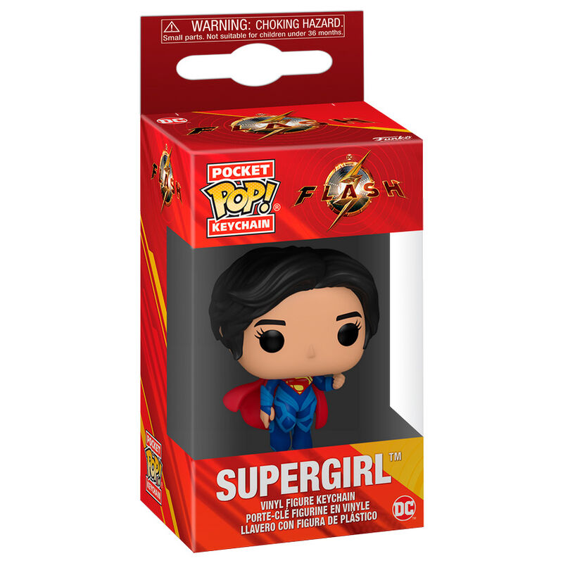 pocket pop dc comics the flash supregirl keychain
