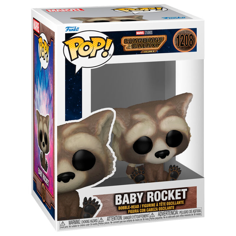 pop marvel guardians of the galaxy 3 baby rocket figure